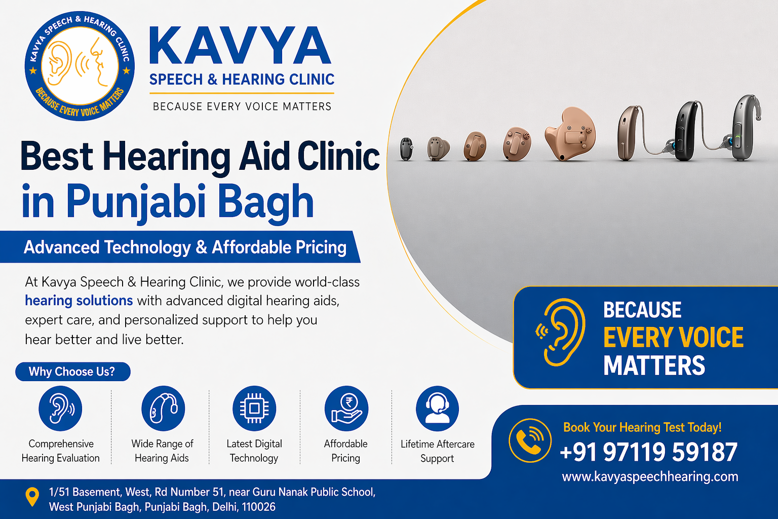 Best Hearing Aid Clinic in Punjabi Bagh: Advanced Technology & Affordable Pricing